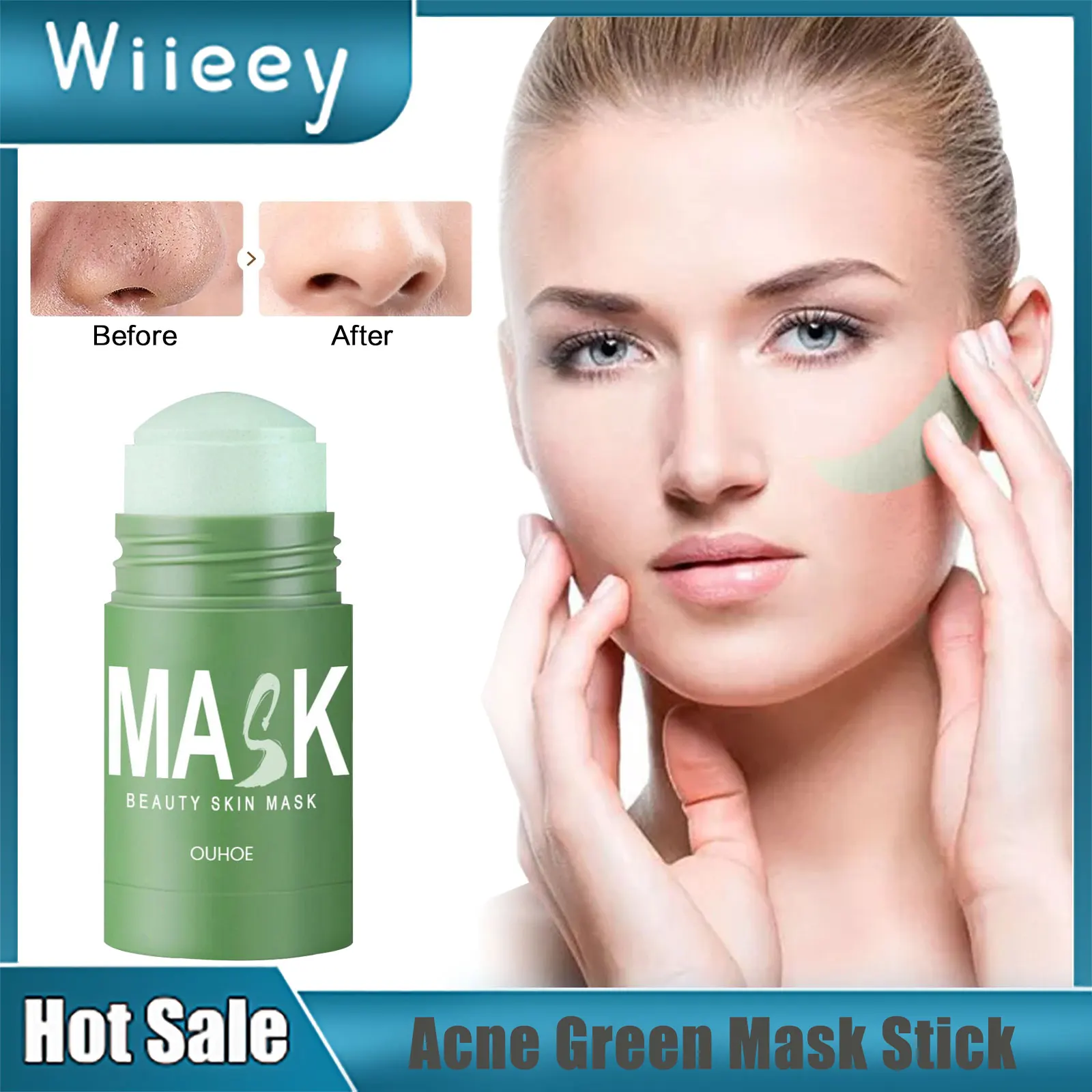 

Acne Remove Mud Mask Removal Blackhead Pimples Deep Cleaning Reduce Marks Firming Pores Oil Control Whitening Repair Acne Mask