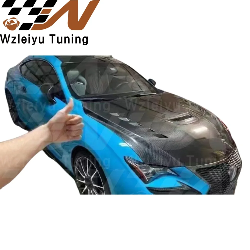 Новый стиль передний капот из углеродного волокна подходит для Lexus RCF 15-24