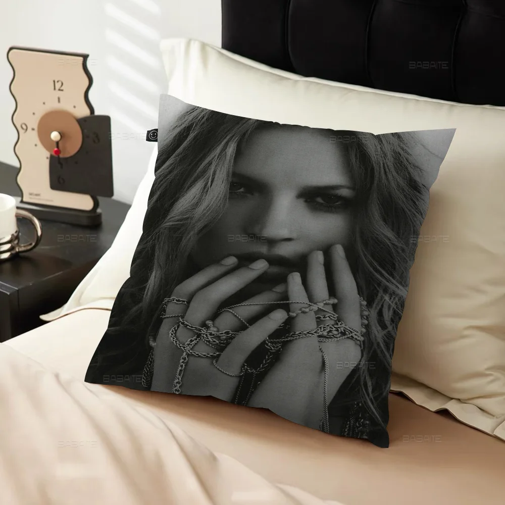 Sexy Supermodel Kate Moss 45*45cm Cushion Cover Pillow Decor Pillowcase Home For Couch
