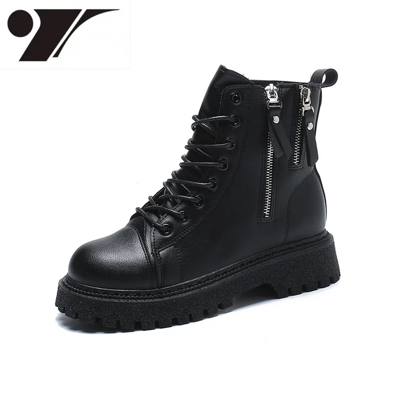 Женские ботильоны Dr. Martens, ботинки в британском стиле на платформе, обувь для женщин на осень и зиму