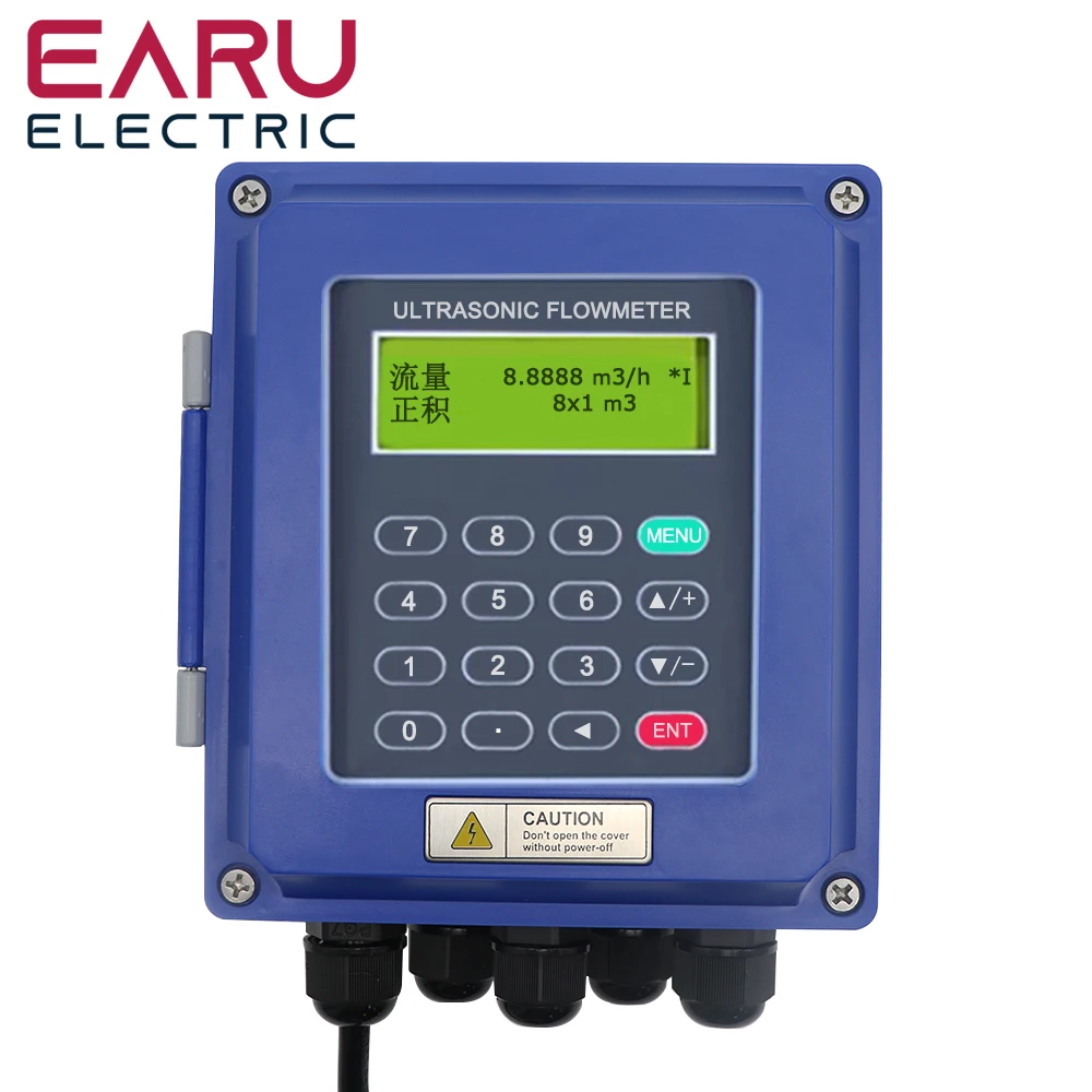 Фото TUF-2000B Настенный ультразвуковой расходомер с зажимом RS485 MODBUS Цифровой расходомер воды и жидкости TS-2 TM-1 TL-1 TS-2-HT TM-1-HT №1