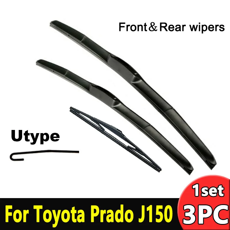 

Wiper Front & Rear Wiper Blades Set For Toyota Prado J 150 J150 2009 - 2020 Windshield Windscreen Window 26"+20"+12"