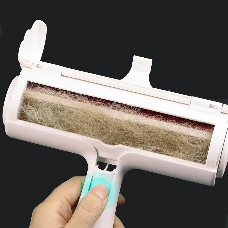

Pet Hair Remover Roller Reusable Lint Sticking Roller 2-Way Removing Cat Dog Hair From Furniture Sofa Carpets Cleaning Brush