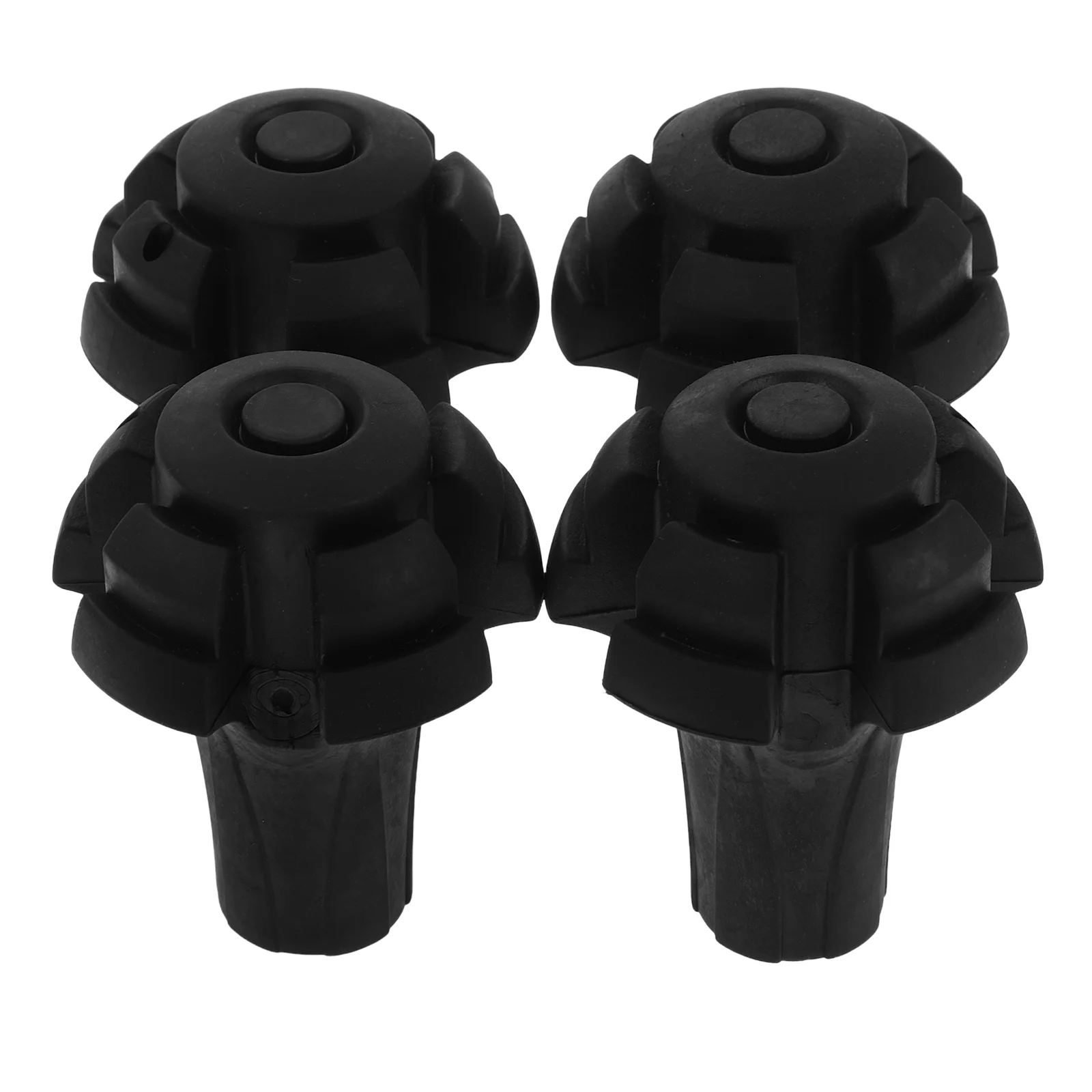 4 шт. аксессуары Alpenstock насадки для трости резиновые пальцы черные сменные