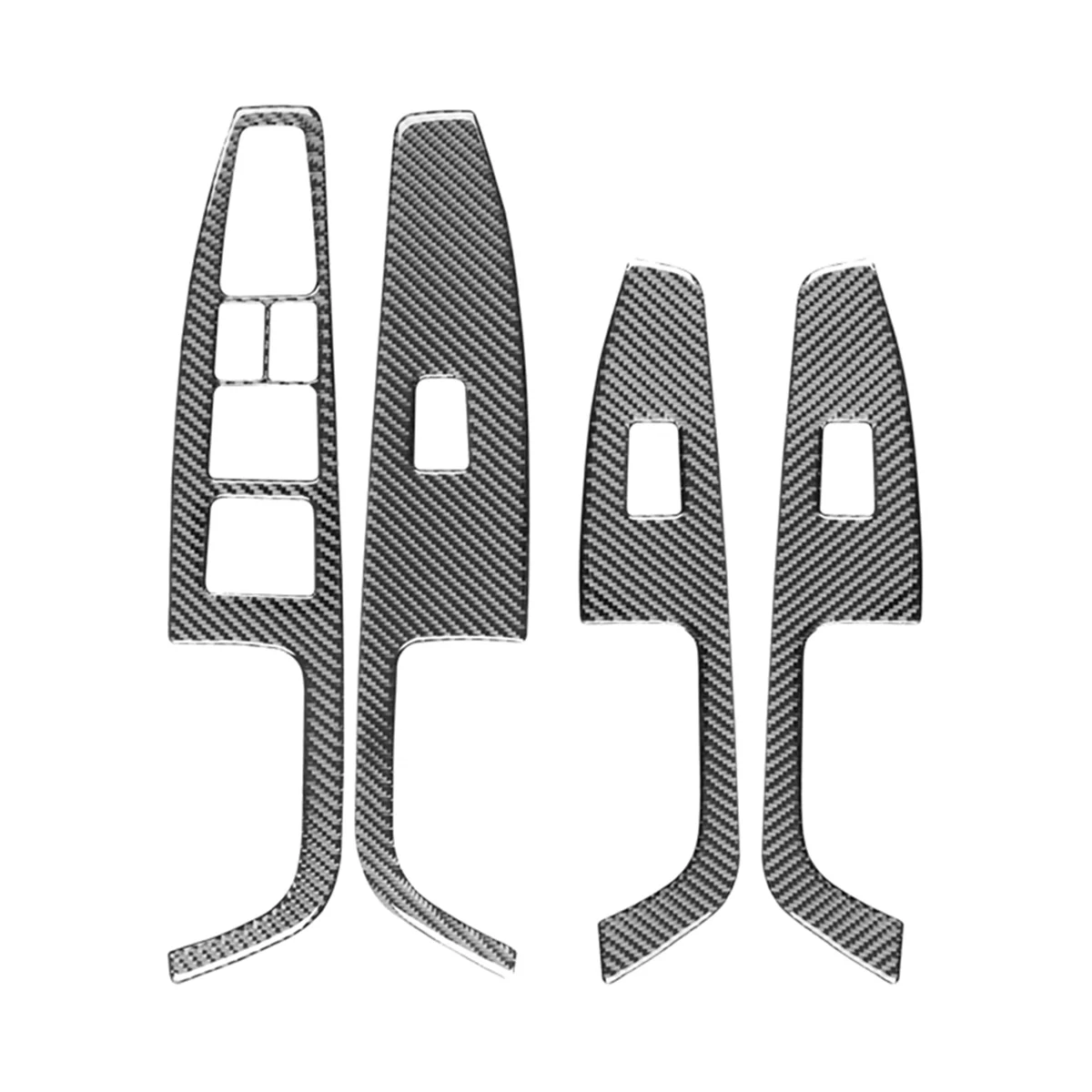 Мягкое углеродное волокно для Hyundai Elantra 2017 2018 2019 2020 LHD панель переключателя окна