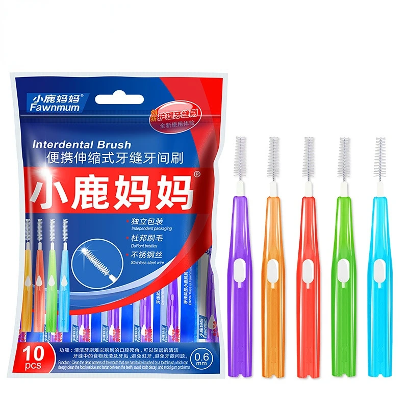 

Interdental Brush Clean Between The Teeth Toothbrush Cleaning Oral Tools Dental Orthodontics Portable 0.6-1.2mm