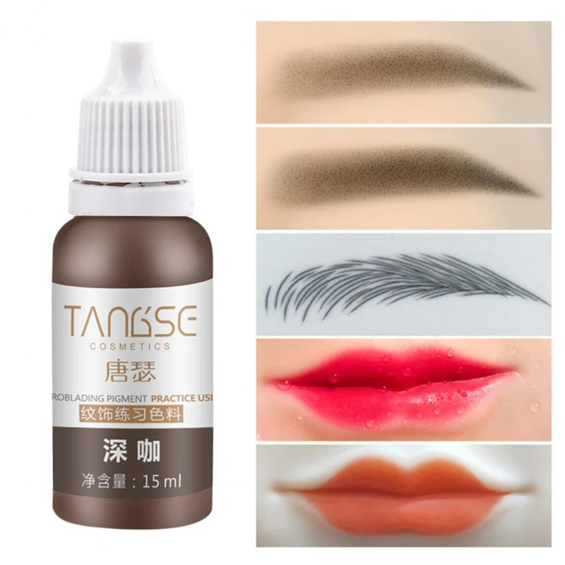 

15 мл, жидкость для татуировок, стойкая, отличная насыщенность, цветной мини Перманентный татуировочный пигмент для женщин