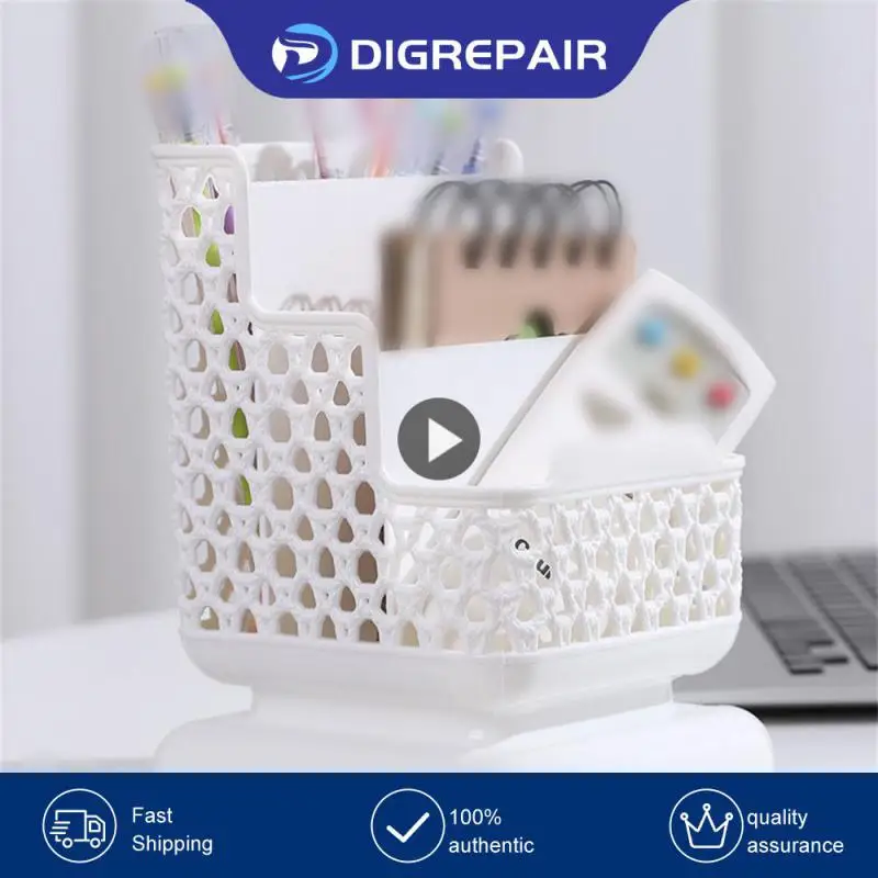 

Pen Holder Not Easy To Damage Cosmetic Storage Box Dirty Resistant Easy To Clean Stationery Storage Box Household Products