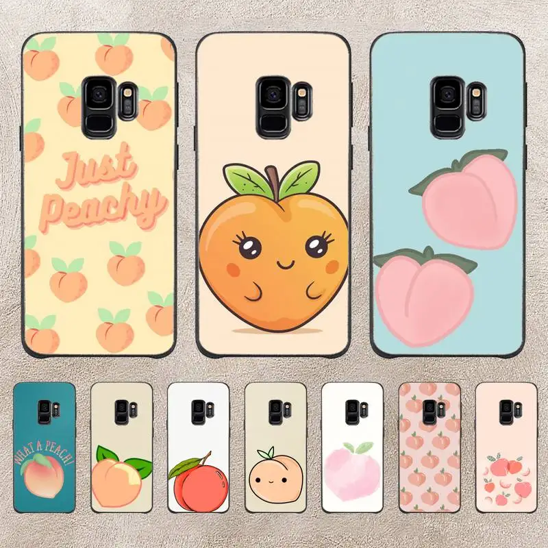 

Summer Day Peache Cartoon Phone Case For Samsung Note 8 9 10 20 Case For Note10Pro 10lite 20ultra M20 M31 Funda Case