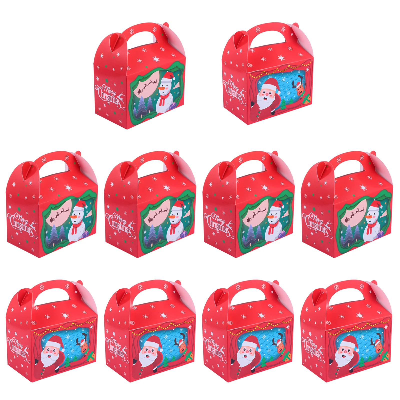 

Box Boxes Christmas Candy Holiday Gift Treatstorage Packaging Favor Cookie Paper Goodie