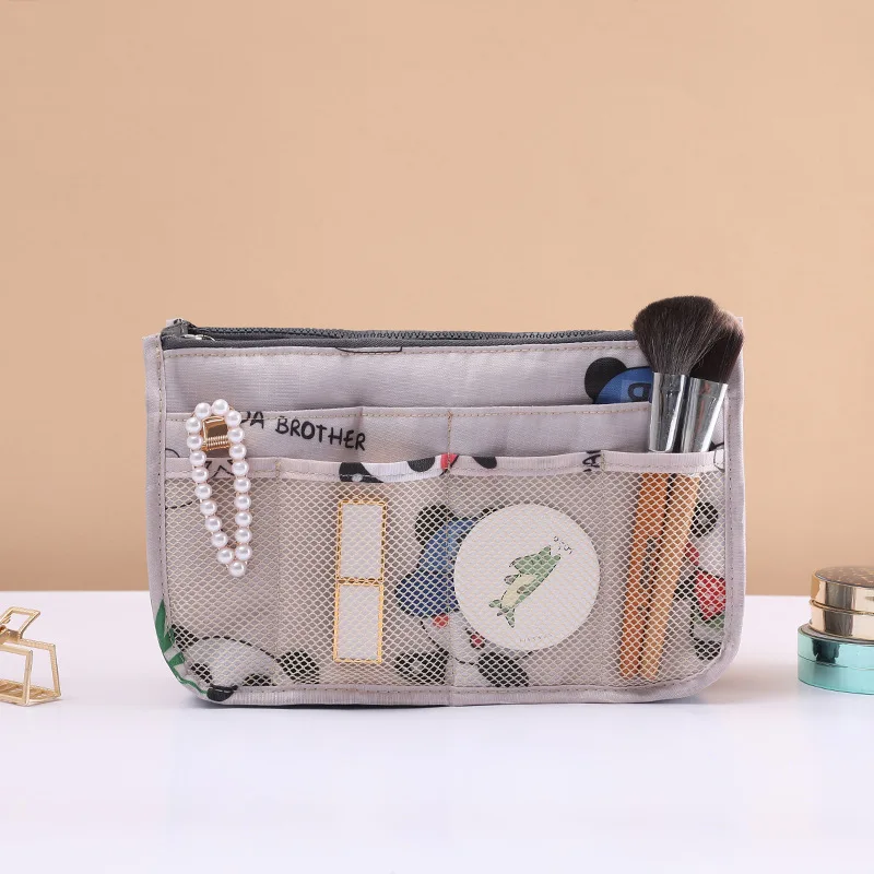 2022 New Large Capacity Cosmetic Bag Thicken Travel Accessories Nylon Travel Insert Organizer Handbag Purse Makeup Bag For Women