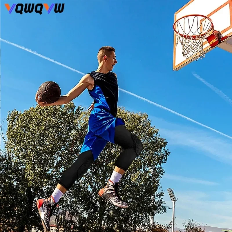 1 шт. наколенники компрессионные с длинными рукавами защита для баскетбола