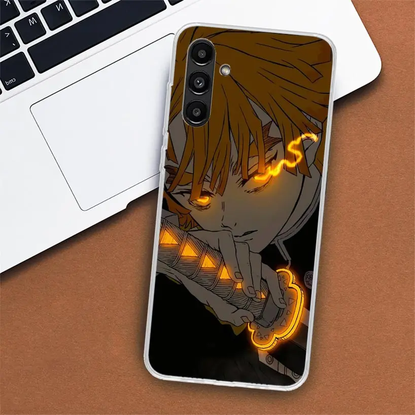 Чехол для телефона Demon Slayer Agatsuma Zenitsu для Samsung Galaxy A51 A71 A50 A70 A40 A30 A20E A10 A41 A31 A21S A11 A01 A6 A8 + A7 A9 (art.: 3920cbefb8526) - 3920cbefb8526