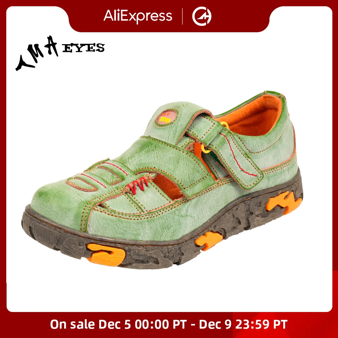 

TMA EYES Sewing Thread and Leather Women's Casual Sandals