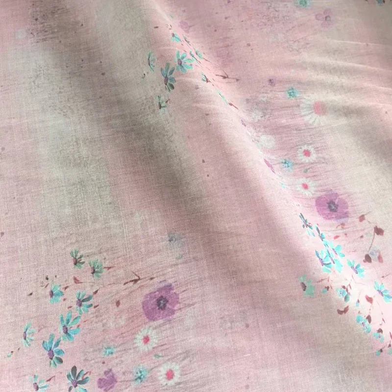 50X140 см высокое качество рами красивый цветочный принт высококачественное платье