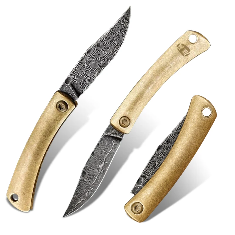 

Портативный складной нож HX из дамасской стали, уличное лезвие из стали, складной нож для самообороны, для кемпинга, фруктов