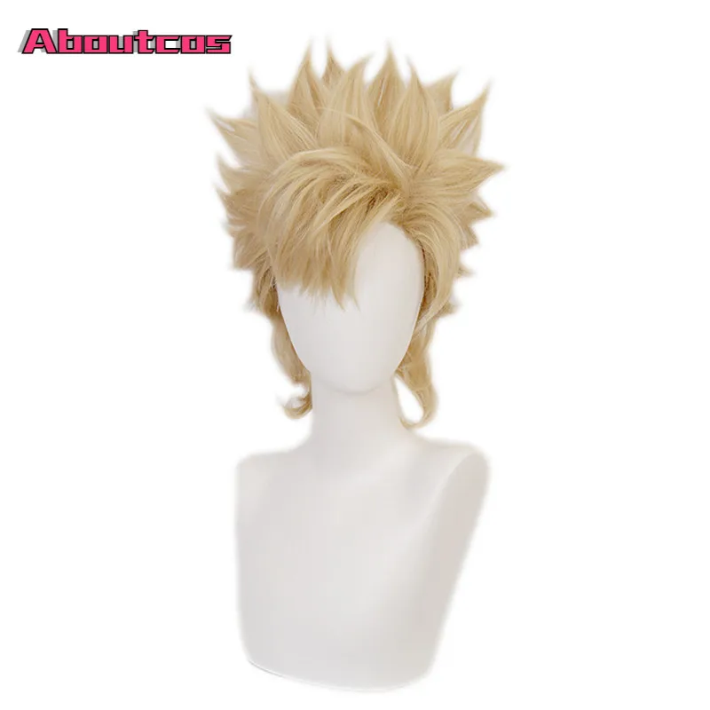 

Anime Jojo's Bizarre Adventure Caesar Anthonio Zeppeli Short Yellow Wig Cosplay Heat Resistant Synthetic Hair JOJO Men Women Wig