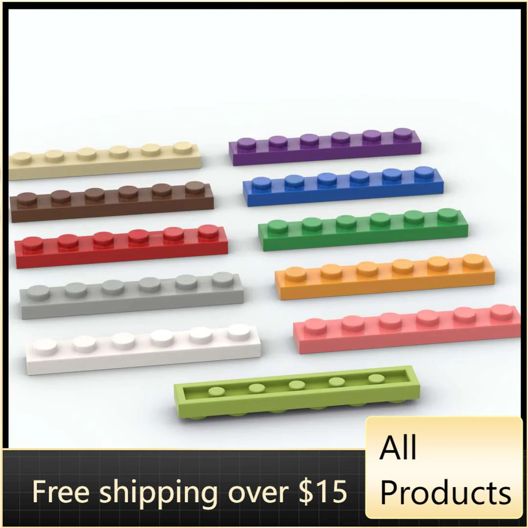 Детали для сборки фирмы «сделай сам» 10 шт., пластина 3666, 1x6, детали для конструктора, развивающая игрушка для детей, подарок для детей