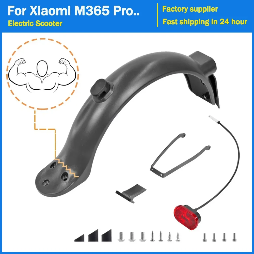 

For Xiaomi Mi3 M365 Electric Scooter Rear Mudguard Fender Hook Brake Taillight kit PRO 2 1S Taillight License Plate Part
