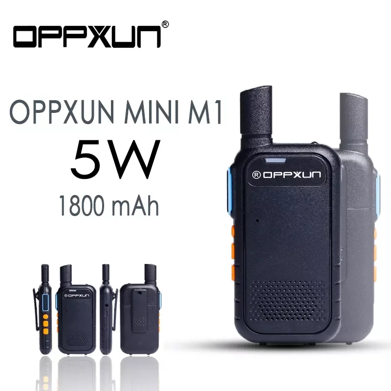 New OPPXUN MINI M1 Walkie Talkie 5W Handheld portable 400-470MHz FM Transceiver UV Two Way Radio