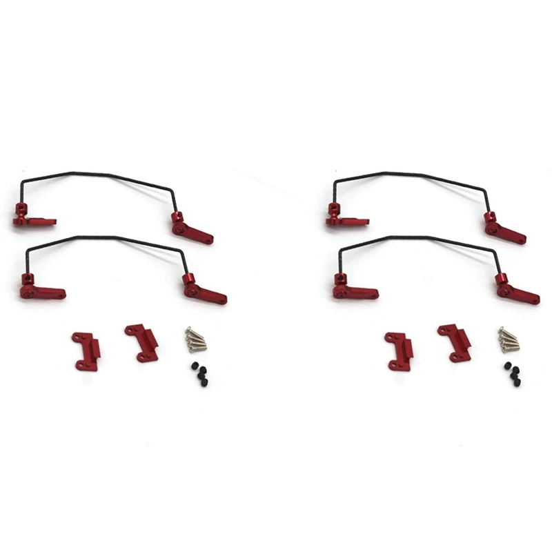 

4X Metal Front And Rear Sway Bar For Wltoys 144001 144002 144010 124016 124017 124018 124019 RC Car Upgrades Parts