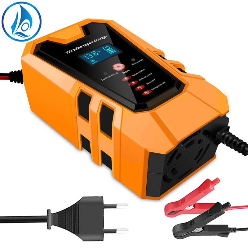 

12V 6A Car Battery Charger Intelligent Repair Pulse Repair Motorcycle Battery Charger 12v Lead-Acid Charger For Auto Motorcycle