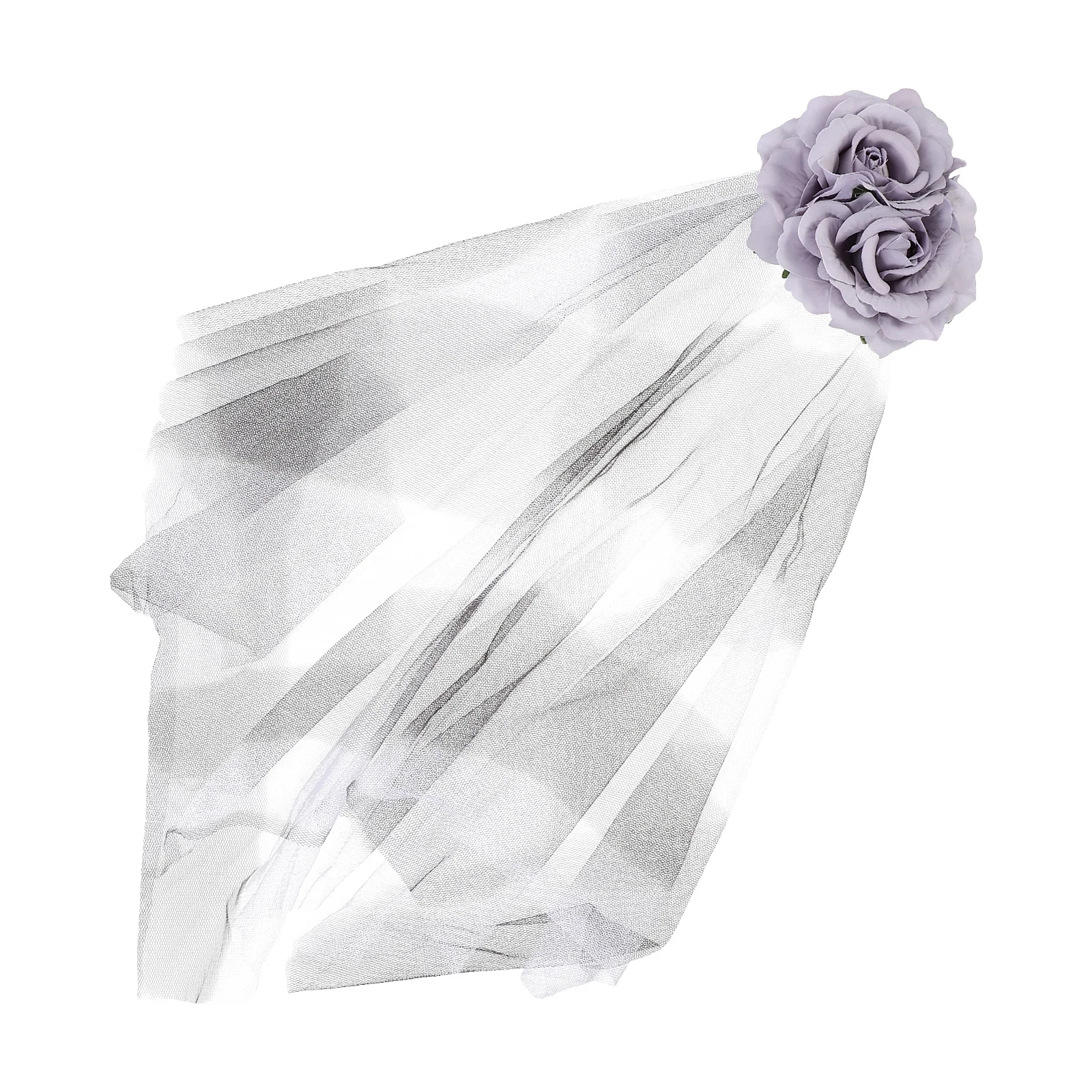 Шпилька для волос тиара костюм вуаль Хэллоуин девочек тканевый зажим