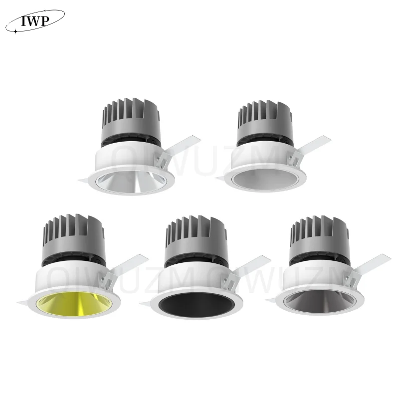 

Anti-glare LED COB Spot light 24W 30W Recessed round dimmable Downlight 5W 7W 10W 24° Ceiling spotlights For Shop Home Lighting