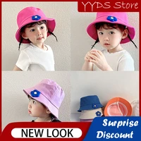 summer childrens fisherman hat cotton three dimensional small flowers male and female baby sun hat travel beach fishing hat
