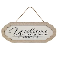 door porch wooden welcome sign for family club company outdoor indoor decor accessories home decorations wall mounted sign