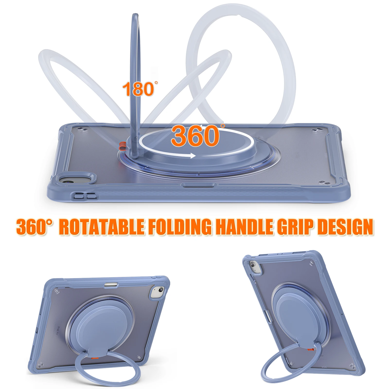 Чехол-подставка с ручкой для iPad Pro 11 9 7 10 8 6 Air 2 4