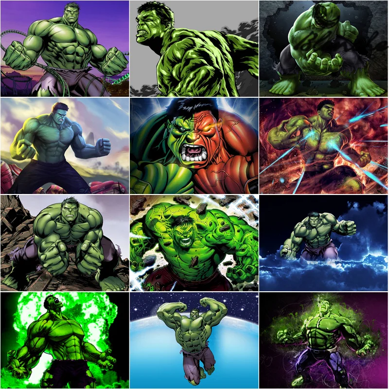 

Алмазная живопись, яркая вышивка Брюса из комиксов, стразы, вышивка крестиком для украшения комнаты и дома