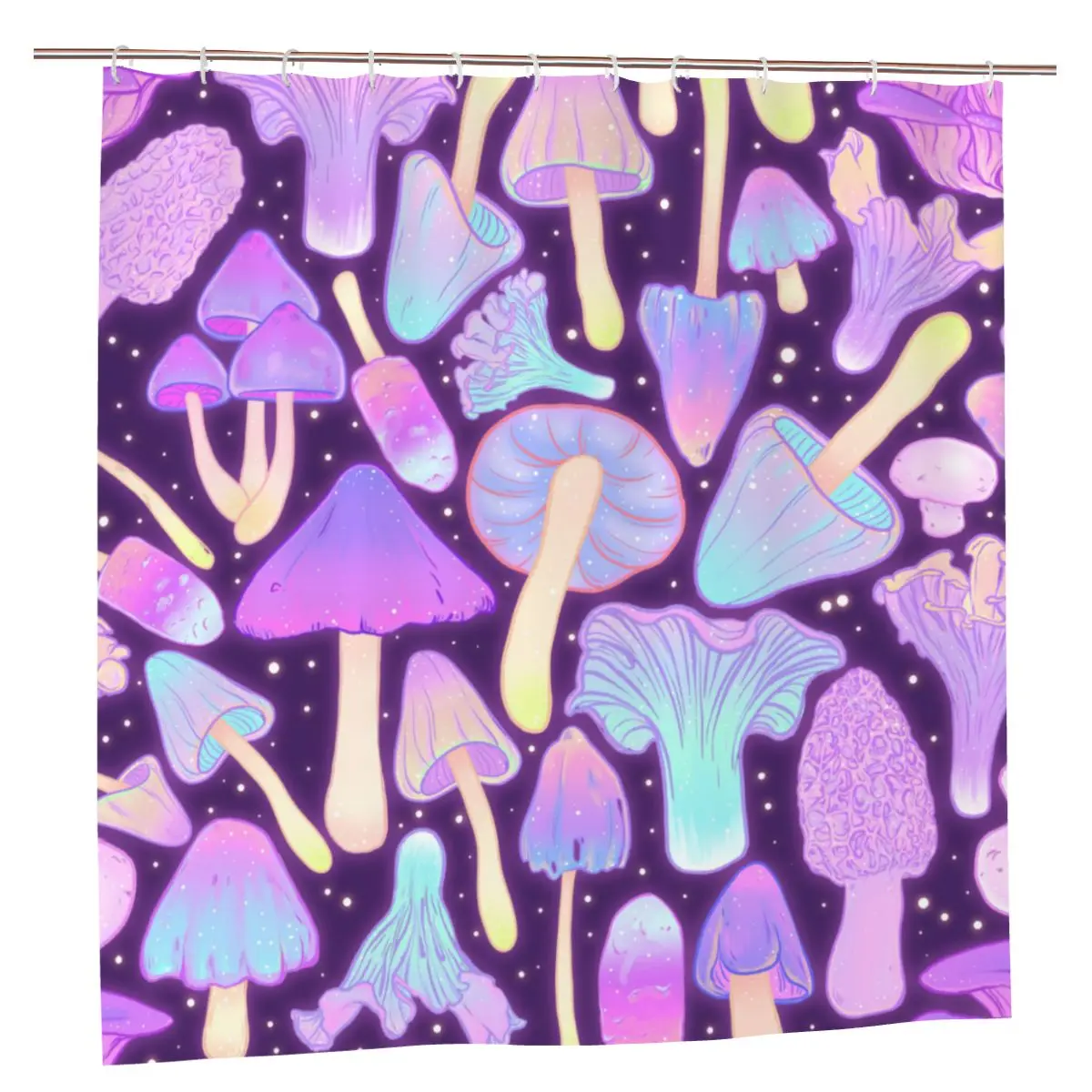 

Психоделическая занавеска для душа в виде грибов, Полиэстеровая Водонепроницаемая занавеска для ванной, замечательный тканевый экран для ...