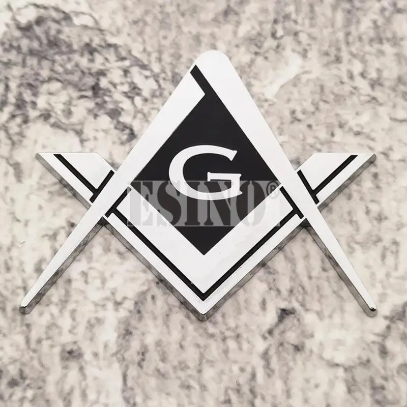 

Автомобильный Стайлинг Новый 3D каменщик Freemasons металлический хромированный сплав Цинка Клейкая эмблема декоративный значок наклейка автомобильный аксессуар