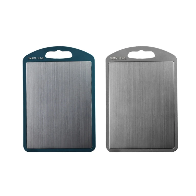 

Stainless Steel Cutting Board Double-Sided Chopping Board Kitchen Rolling Chopping Board