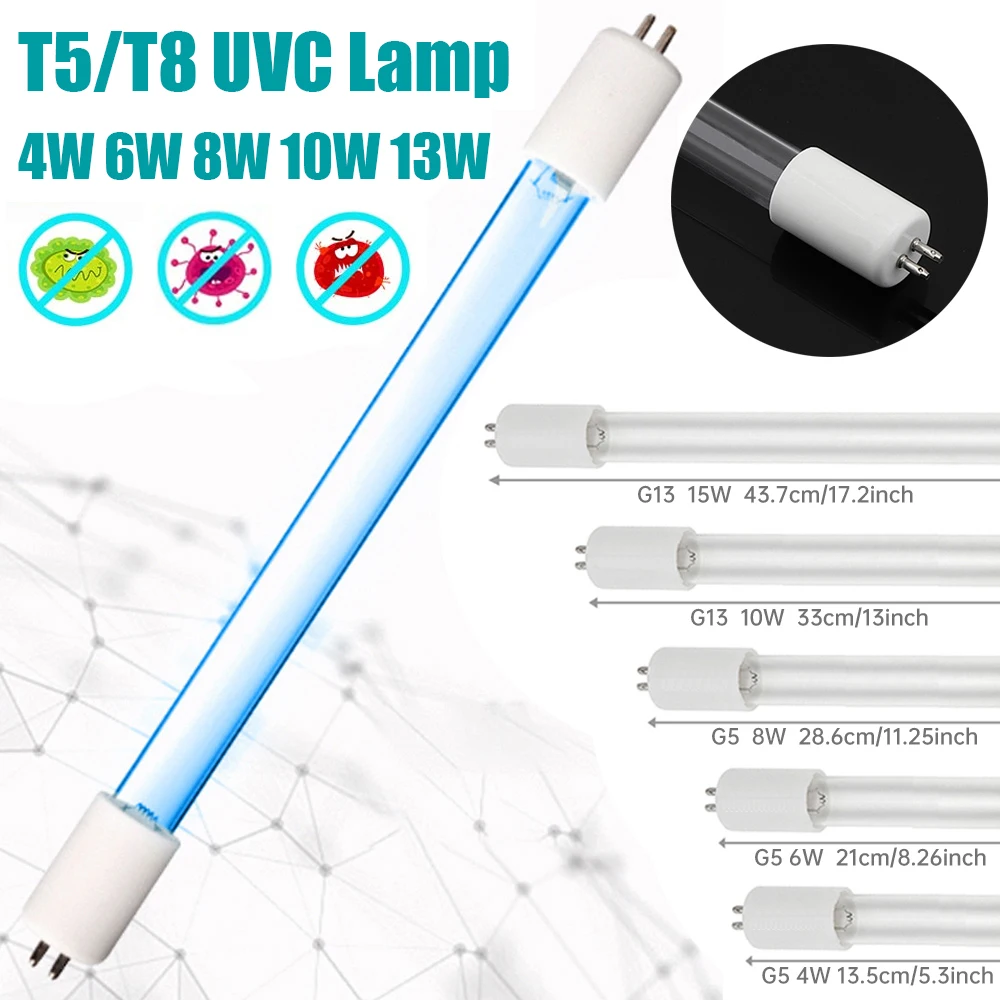 

UV лампа 254 нм RTNLIT 6Вт, 8Вт, 10Вт, 15Вт