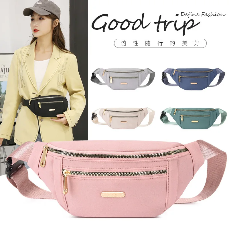 

Women Waist Bag Fanny Pack Zipper Chest Bag Female Banana Bag Money Pouch Travel Shoulder Purse Belly Pocket Hip Bum Bag