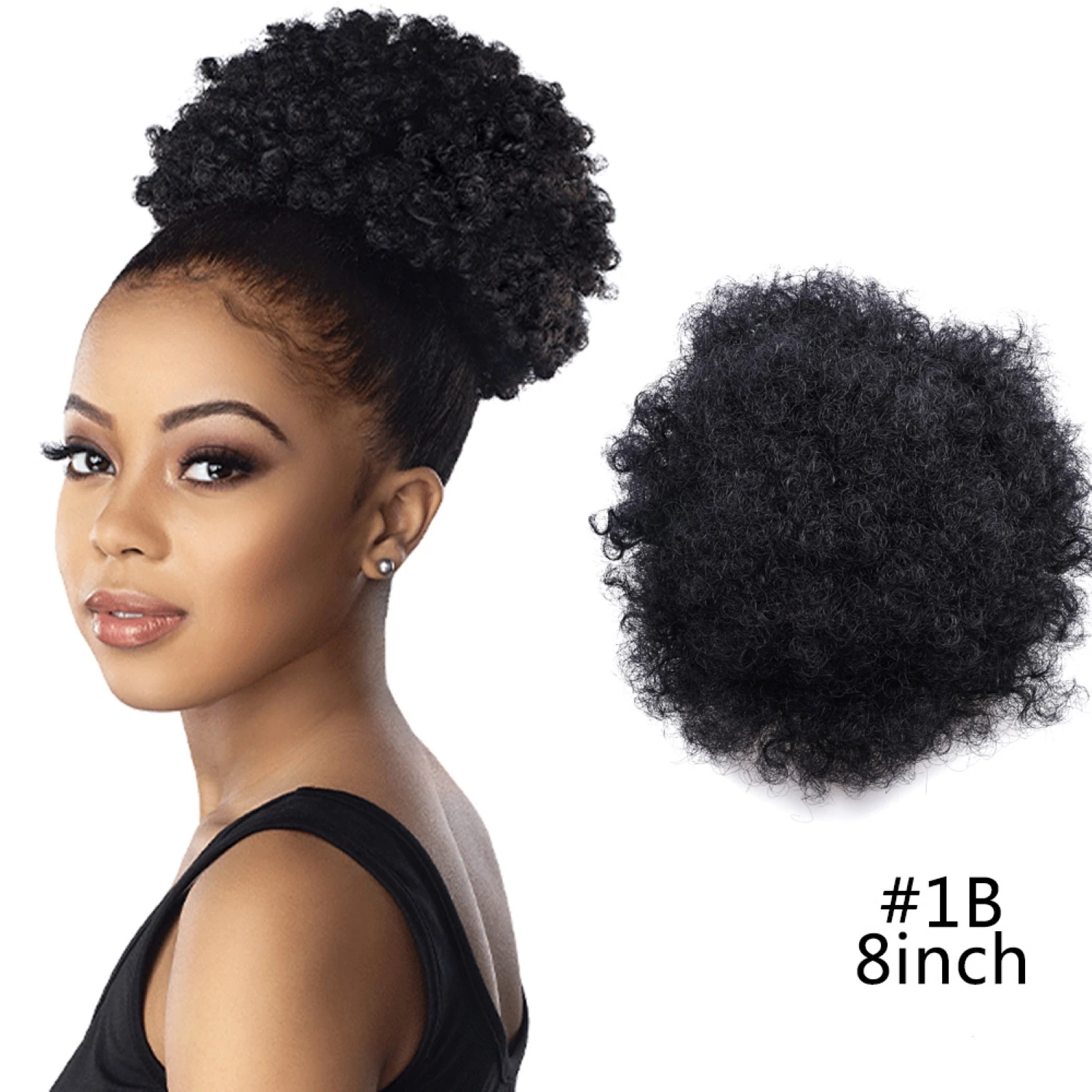 

Afro Puff Hair Bun Chignon Accessories Short Drawstring Ponytail Synthetic Kinky Curly Ponytail Wrap On Hair Pieces For Women