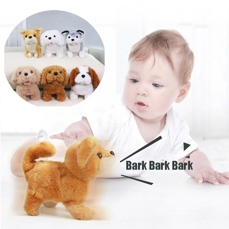 18CM Perro Peluche Robot Puppy Plush Toys Interactive Cute Dog Funny Wagging Shaking Birthday Dancing for Kid and |