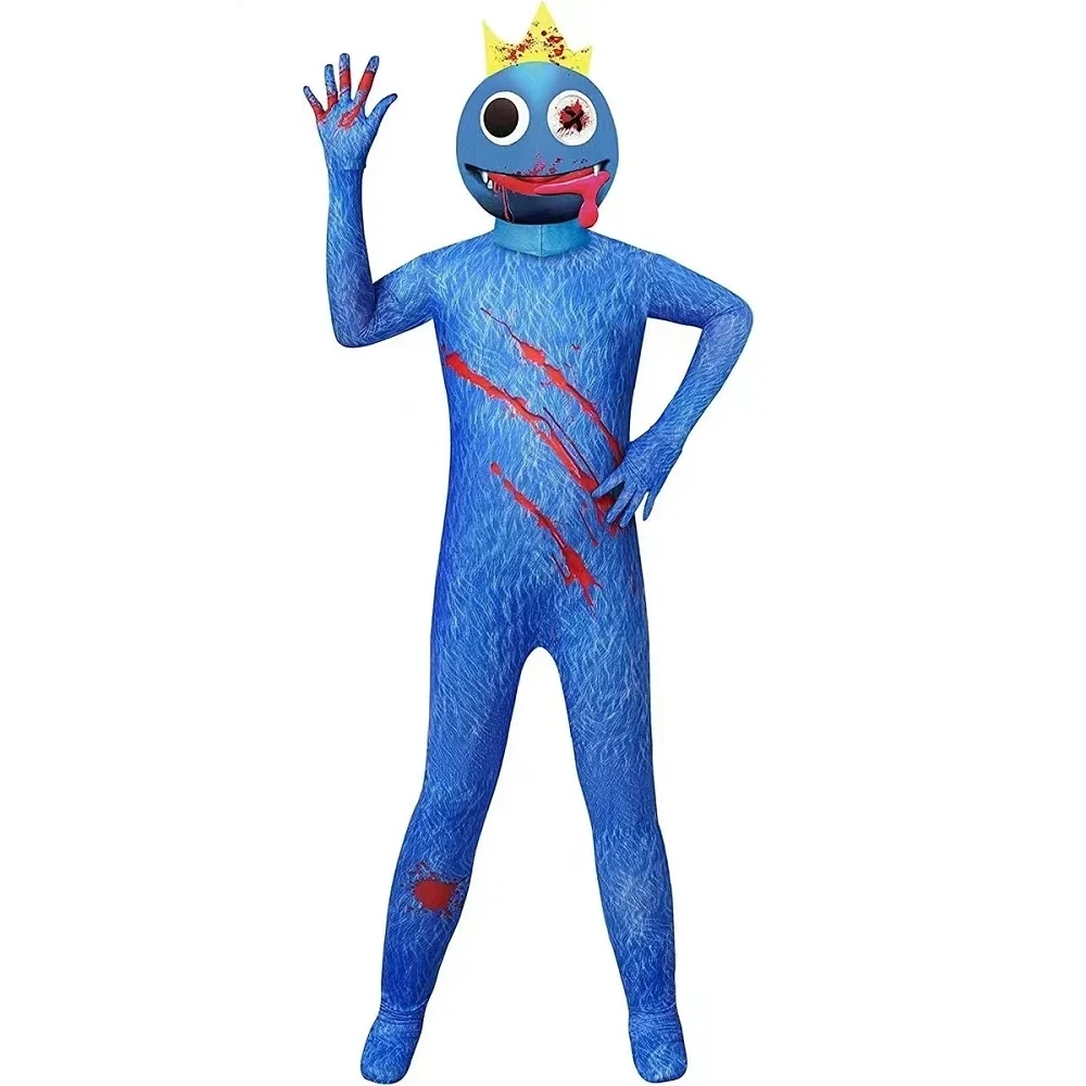 

Rainbow Friends Roblox Costume Game Fnf Doll Green Monster Long Hand Monster Jumpsuit Halloween Christmas Gift for Kids Disfraz