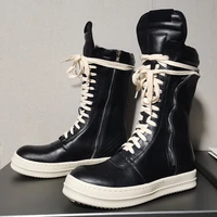 rmk owews high quality mens and womens high top shoes fashion couples calfskin casual sports shoes high boots sneakers tops
