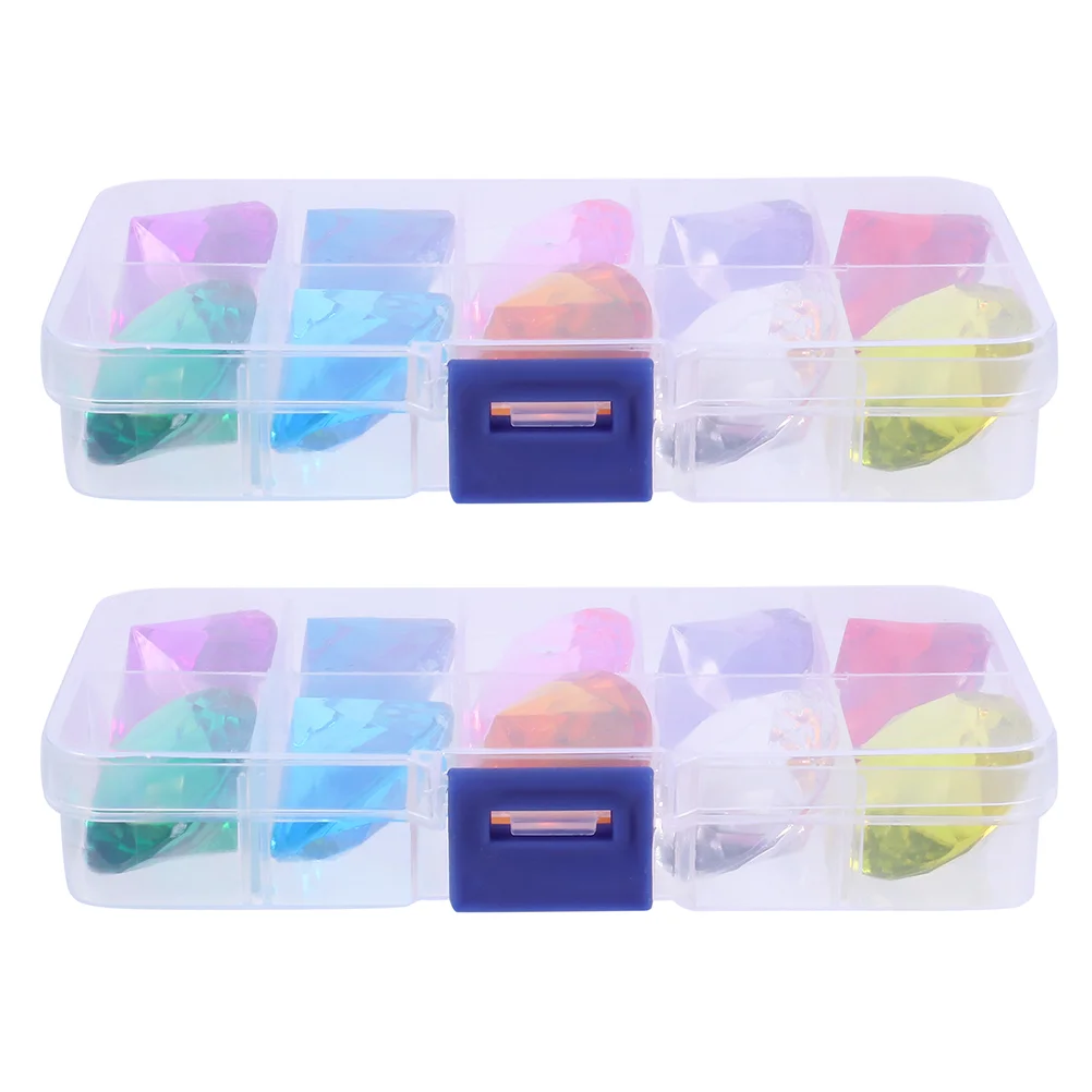 

2 Boxes Big Size Diamond Beautiful Big Diamond Toy Lovely Big Diamond Toy for Kid