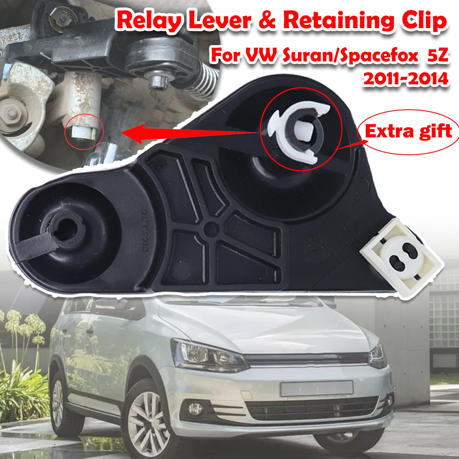 Рычаг реле и фиксатор для VW Suran/Spacefox 5Z Запасная часть концевого кронштейна рычага