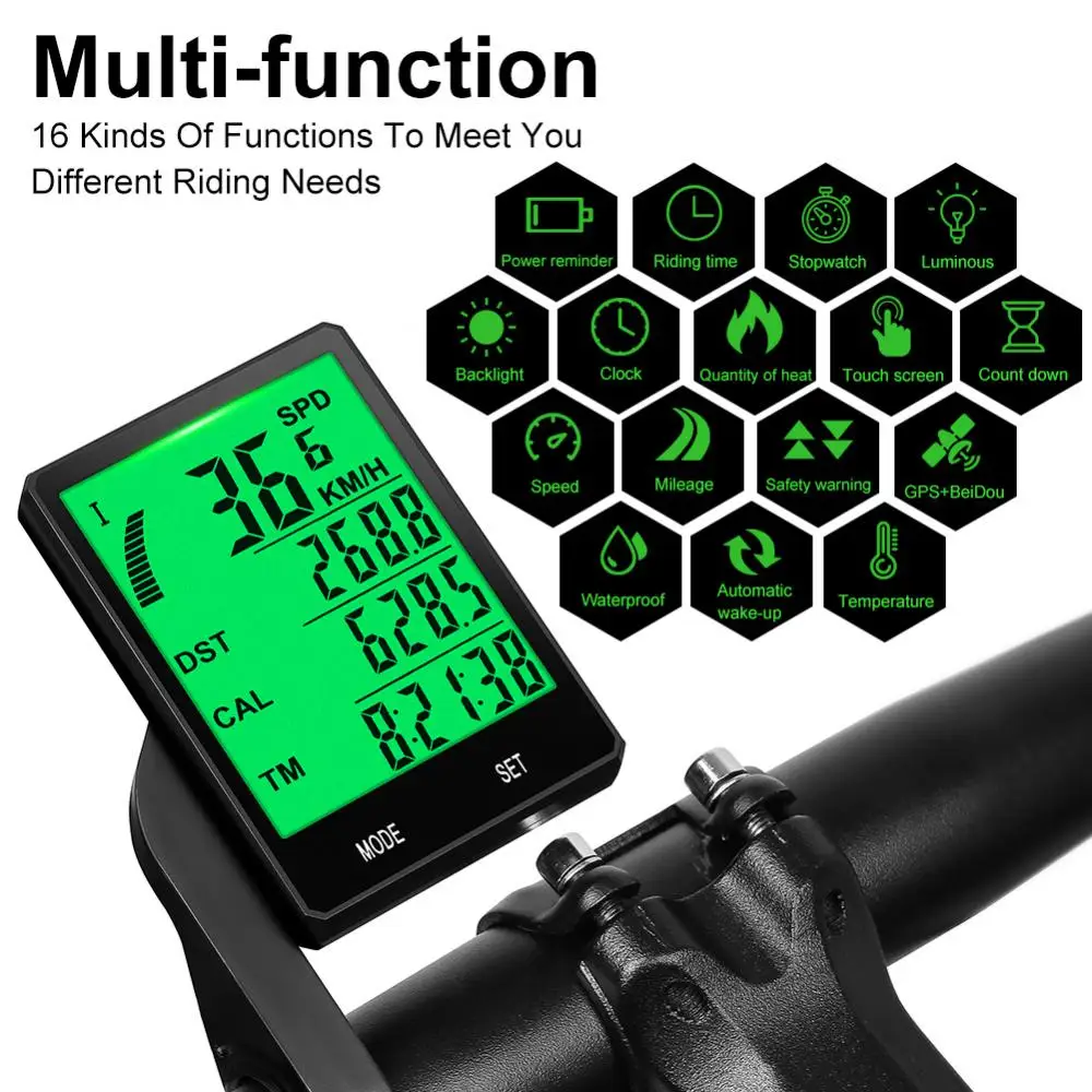 

Digital Speedometer Odometer Bicycle Computer Backlight Wireless Wired Bike Stopwatch Computer Bicycle Accessories