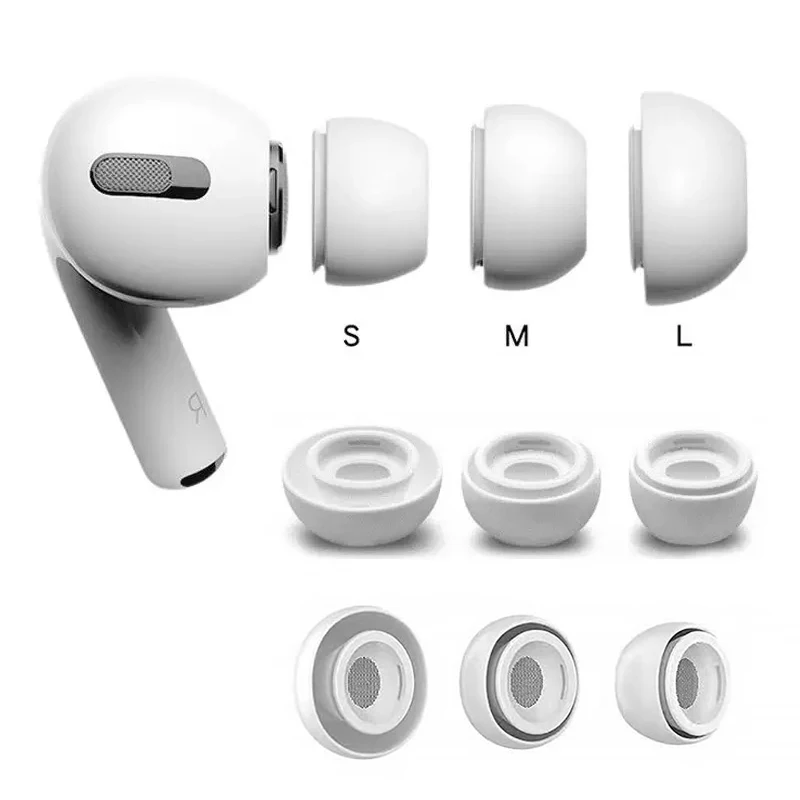 

Soft Silicone Earbuds Earphone Cases Earplug Cover for Apple Airpods Pro 3 Headphone Eartip Ear Tips Airpods 3 Earcap Plug 1:1