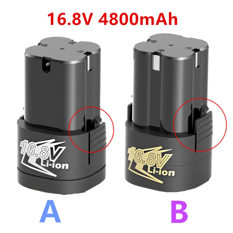 

New 16.8V 4800mAh Lithium Battery 18650 Li-ion Battery Power Tools Accessories for Cordless Screwdriver Electric Drill Batter