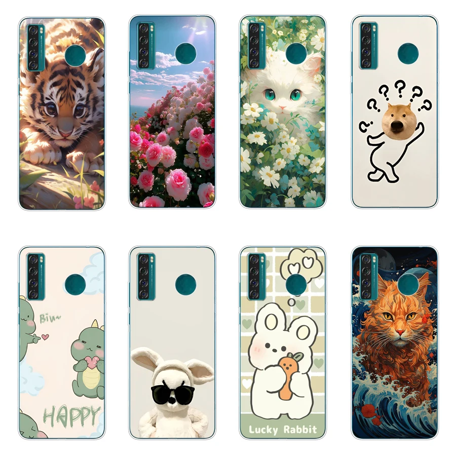 4 для TCL 10 SE/30 SE/20 SE чехол TPU Мягкий силиконовый защитный