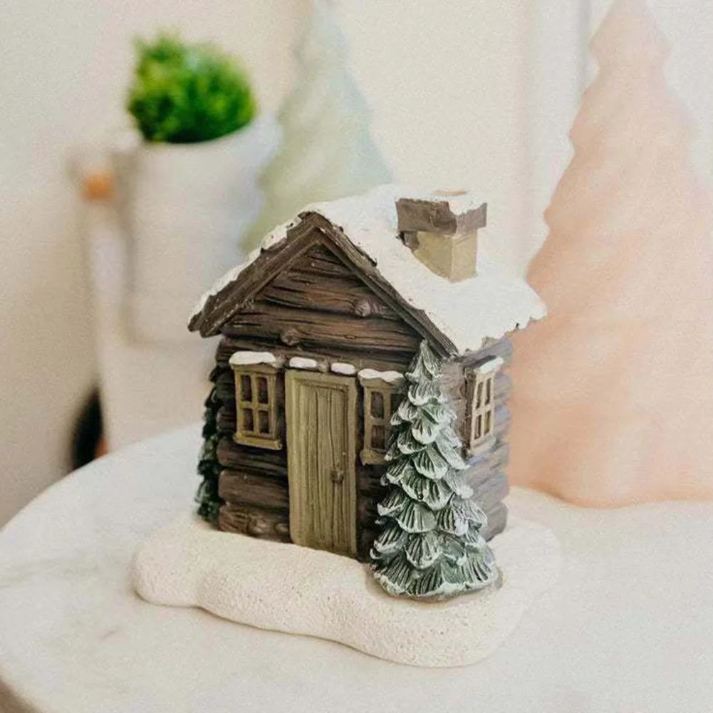

Cute Cartoon Christmas Cabins Incense Censers Lightweight Decorative Crafts For Study Rooms