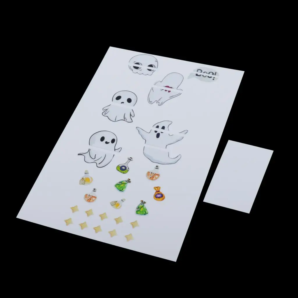 

1 Packs Specter Shape Guitar Stickers 3x4CM Instruments Stickers