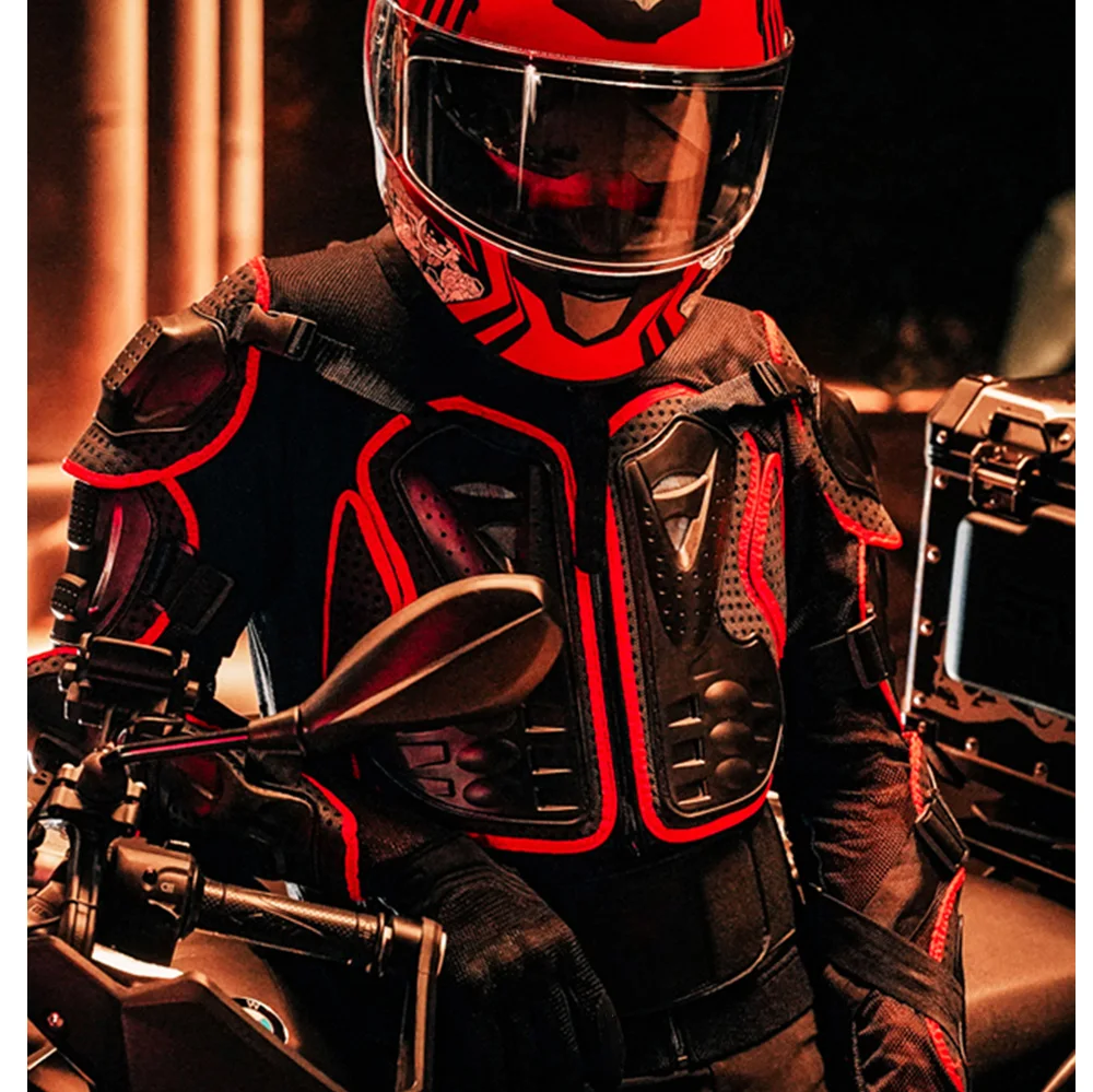 Мотоциклетная куртка мужской красный костюм для мотокросса полноразмерная